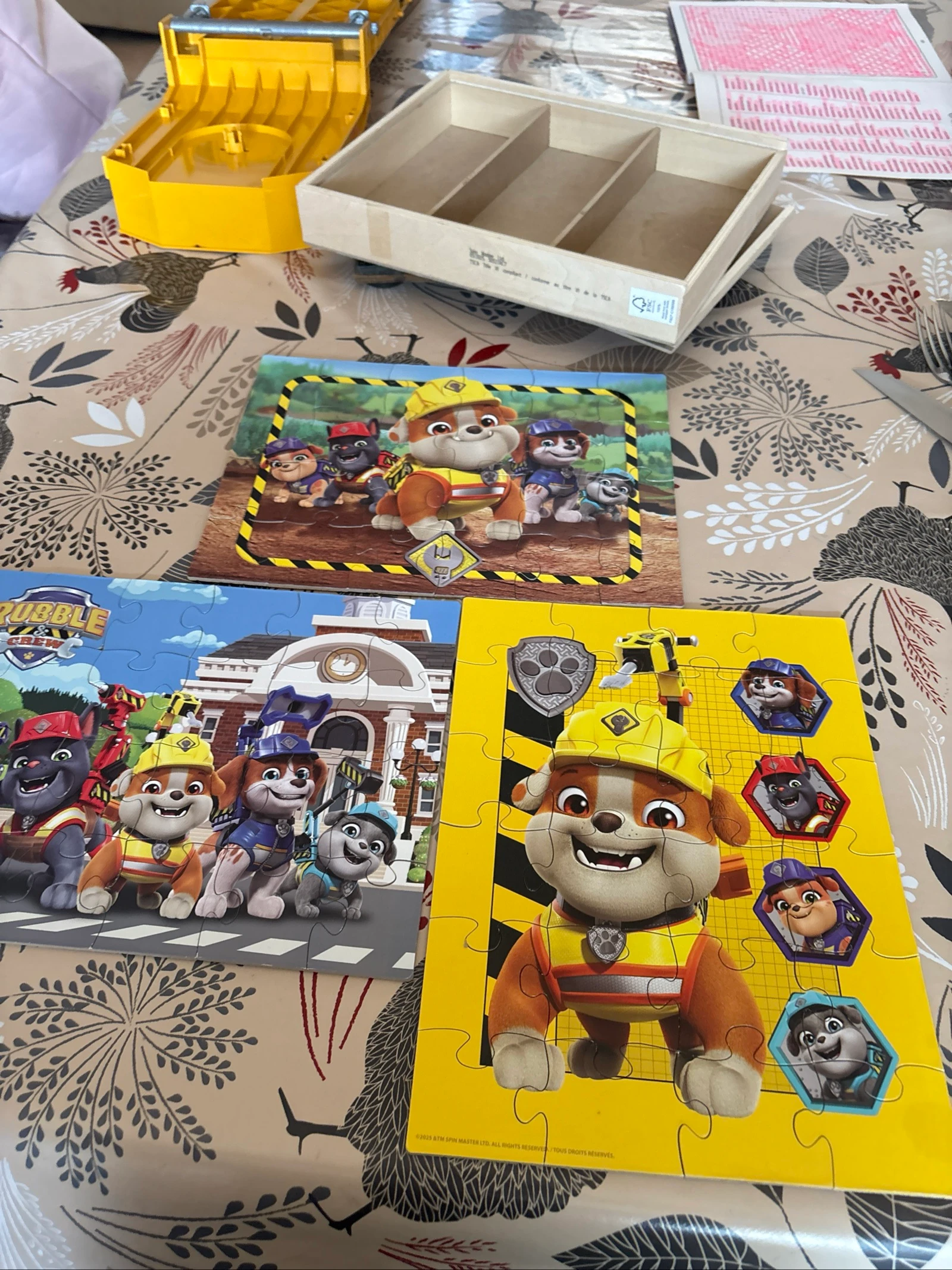 Puzzle en bois pat patrouille 